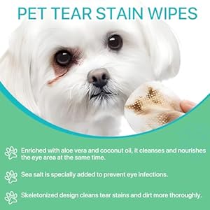 Dog ear cleaner 30g+eyes wipes for dogs  cats 150p  removal ear powder for petssupports infection prone ears ear odor in petsgently remove tear stain eye debris dischargetwo piece set   cucciolini doodles