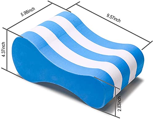 Neaglory Swimming Pull Float, Soft Swimming Float Kickboard, Eva 5-Layer Pull Buoy Leg Float, Pool Training Aid, Legs And Hips Support For Adults, Kids, And Beginners, Blue #TOP2