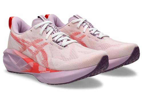 Image of ASICS Novablast 5 Women's Trainers, White Coral Reef, 6 US
