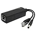 ANVISION Active PoE Splitter Adapter IEEE 802.3af Compliant 10/100Mbps, DC 12V Output for IP Camera Wireless AP Router Voip Phone AV-PS12