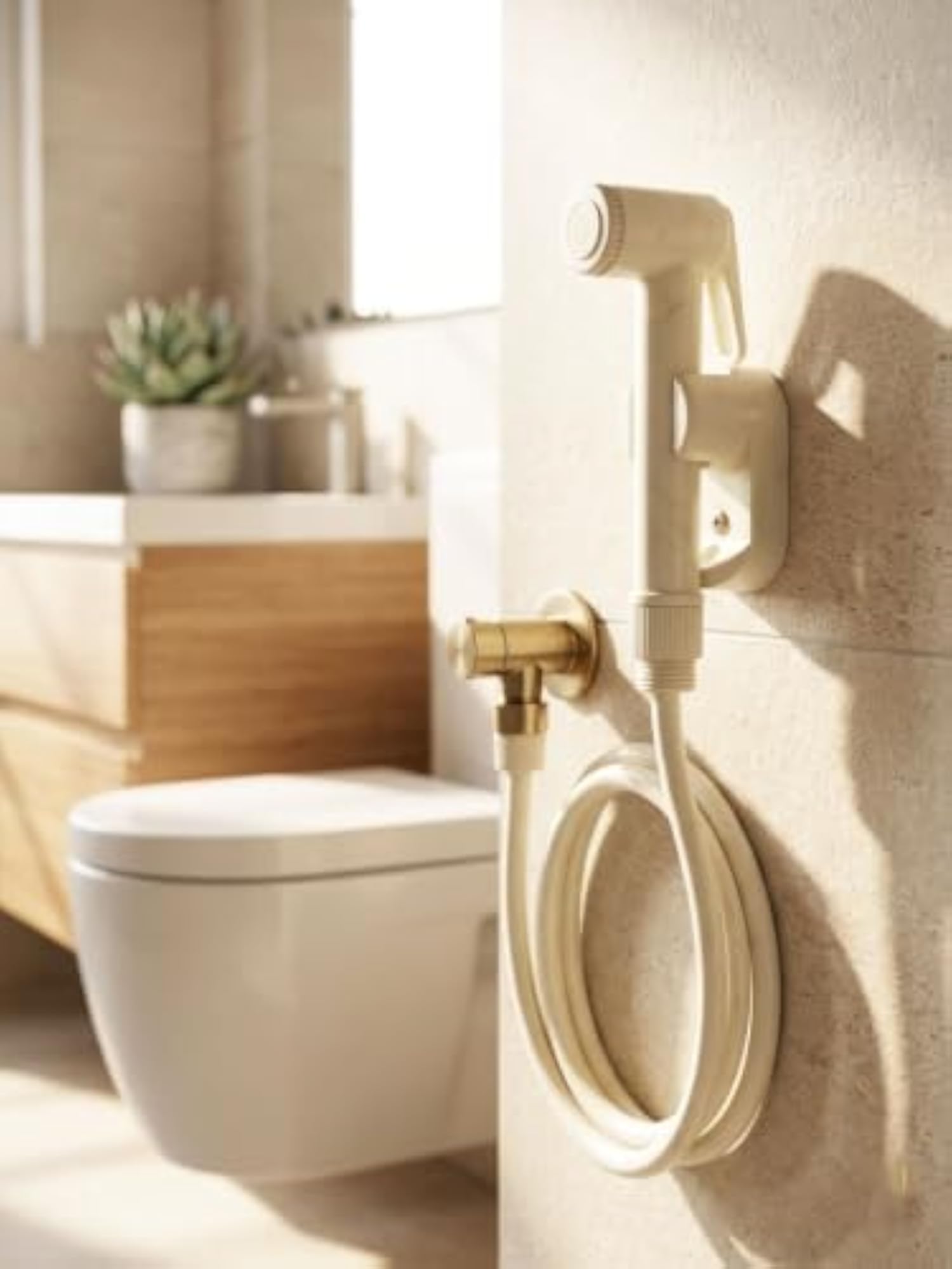 SAIBALAJI PVC Toilet & Bathroom Water Spray Gun with Wall Hook