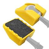 Diseño antideslizante doble: la dentación del borde y la textura esmerilada central proporcionan un gran agarre, garantizan la seguridad de conducción y evitan que los pies se resbalen.