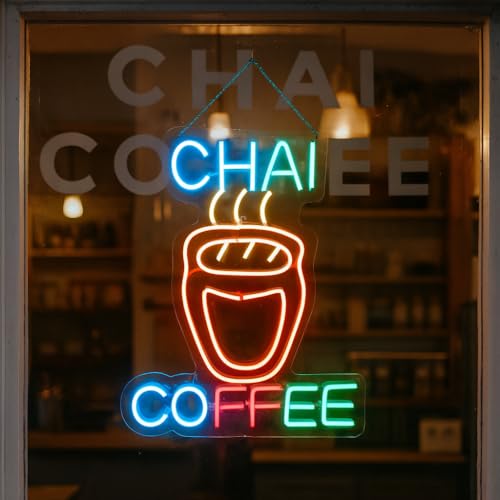 DON'T JUDGE ME Coffee & Chai Neon Signs | Neon Light | Wall Art |...