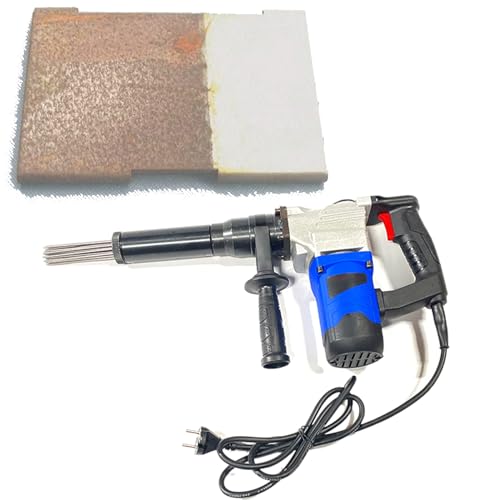 Lakenbroade Scrostatore ad Aghi Portatile, Antiruggine con Ago Elettrico, Scrostatore ad Aghi con Impugnatura a Pistola di Grado Industriale ad Alta Potenza da 1100 W,110V