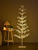 ZHOUDUIDUI 5FT 518LED Lighted Tree with Twinkling Lights, Pre-Lit Artificial Fairy Light Tree for Indoor Outdoor Use, Warm White for Home Decor, Wedding, Christmas