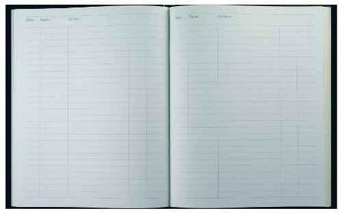 Collins Visitors Book Leathergrain 192 Pages 40 825025/1 - 2