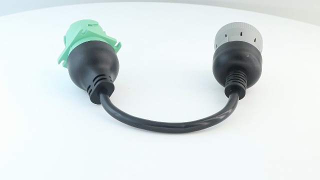 MITOB 1ft/30cm 6+9pin J1708 to J1939 Green Female-Female Adapter