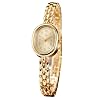 PASOY Women’s Bracelet Watch Small Face – Elegant Oval Quartz Analog Wristwatch with Metal Link Band, Gold & Silver Options, Slim Roman Numeral Dial Dress Watch for Ladies