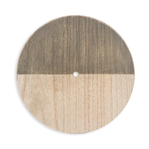 Darice DIY Color Blocking Distressed & Unfinished Wood Circle Clock Face