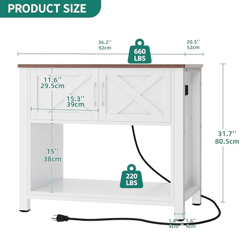 image for YITAHOME Heavy Duty 40-50 Gallon Aquarium Stand with Power Outlets, Ca