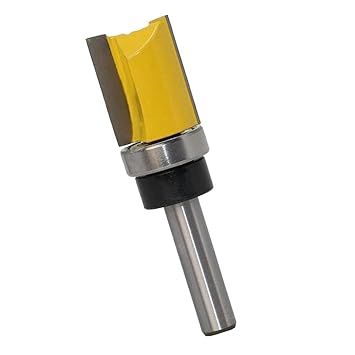 RAMA 8mm Shank Straight Router Bit Wood Milling Cutter Slotted Trimming No. 2 Three Quarter Inch 25mm