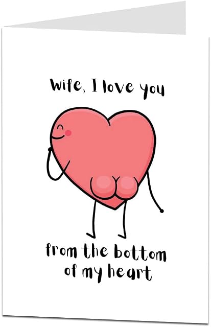 Funny Wife Birthday Card From Husband. For All Ages 25th 30th 35th 40th 50th. Also Perfect For Valentine's Day & Anniversary