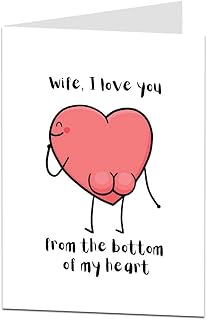 Funny Wife Birthday Card From Husband. For All Ages 25th 30th 35th 40th 50th. Also Perfect For Valentine's Day & Anniversary