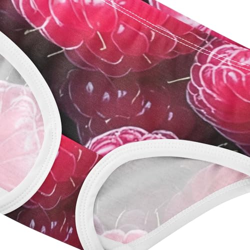 Cotton Girls Underwear Toddlers Digital Fresh Raspberries Little Girl Panties Aesthetic Briefs Girls Undies 2t4