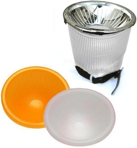 EzFoto Universal Clear Dome Flash Diffuser System, for Canon 420EX, 430EX, 550EX, 580EX, 580EX II, 600EX, Nikon SB600 SB700 SB800 SB900 SB910, Sony HVL-F42AM HVL-F43AMSony HVL-F56AM HVL-F58AM ...