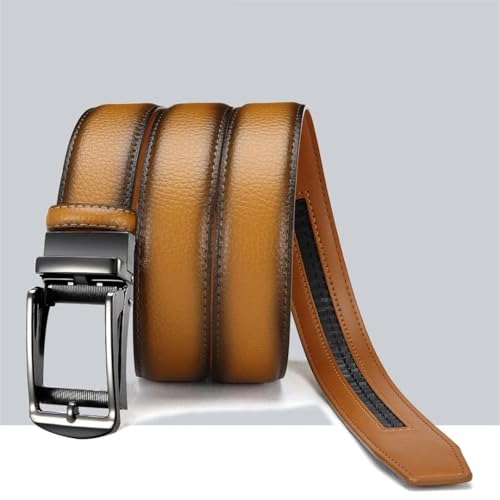 Men's Metal Automatic Buckle Belt, 3.8Cm Unisex Reversible Belt 40Cx31wyt-Bl 150cm4