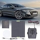 Drivstraw Monokristallines Solarheizungs-Kit - 20 W tragbares Solarpanel mit Batteriefach & DC-Heizung für Haustierhaus, Wohnmobil, Camping und Außenbereich - Kompatibel mit: