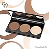 Golden Rose Long Lasting Matte Powder Contour Kit - Highlight, Bronze, & Contour Set Makeup Palette