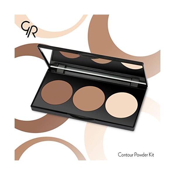 Golden Rose Long Lasting Matte Powder Contour Kit - Highlight, Bronze, & Contour Set Makeup Palette