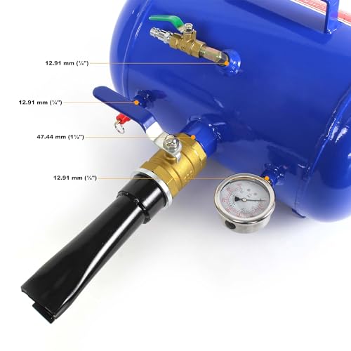 Wiltec airbooster 19l – luchtbooster – diverse banden oppompen – bandenkanon – max. 10 bar - Afbeelding 6