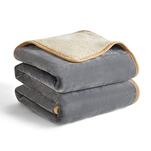 LE SURE Waterproof Dog Blanket Washable – 120x100cm Fleece Blanket For Large Dogs and Pets,Pet Throw Protects Bed and Sofa with Soft Plush, Grey