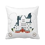 Germany New Swan Castle Architecture Bear Throw Pillow Square Cover