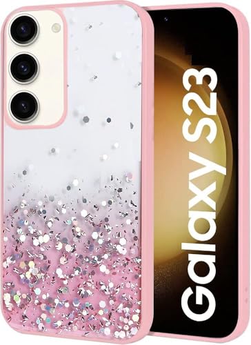 VONZEE Case Compatible with Samsung Galaxy S23 5G, Non Moving Glitter Cover for Girls & Women Soft TPU Shockproof Anti Scratch Drop Protection Cover (Pink) (B0C1K8NPM3) Amazon Price History, Amazon Price Tracker