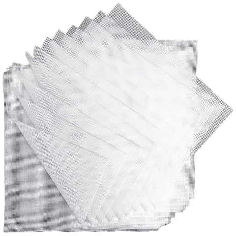 (12 Pack) Silicone Dehydrator Sheets, Dostk Premium Non Stick Silicone Mesh for Fruit Dehydrator, Dehydrator Tray Liner Reusable (14 x 14 inch) Cover