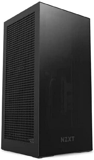 NZXT H1 Version 2 - CS-H11BB-UK - Small Form-Factor ITX Case - Dual Chamber Airflow - Tinted Tempered Glass Front Panel - 140mm Liquid Cooler - SFX 750W 80+ Gold PSU - PCIe Gen4 Riser - Black