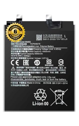 Image of THE BATTERY STORE Original BM55 Battery for Redmi 11 Pro /11 Ultra Battery with 6 Month Warranty****(NN216)