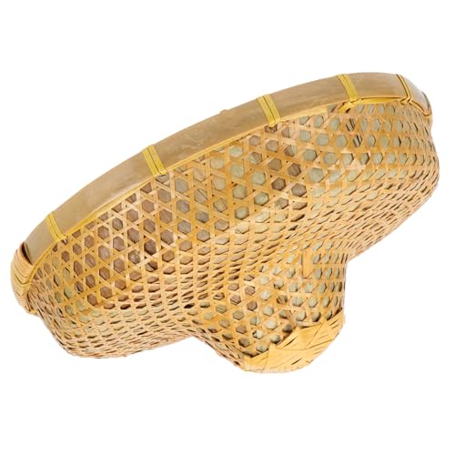 Genérico Sombrero de Bambú Protección UV, Sombrero Pescador, Accesorio Unisex para Verano al Aire Libre 36,5 CM X 14 CM