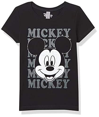 T-shirt Disney fille noir pour le collège et les loisirs