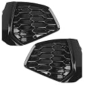 Kacepar Auto Frontstoßstange Nebelscheinwerfer Lampe Unterer Kühlergrill Rahmen Abdeckung Verkleidung Kompatibel mit Audi A3/S3 Limousine 8Y S Line Vorfacelift 2020-2023 8YG807671A 8YG807672A