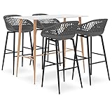 Comodi sgabelli da bar con schienale in rete: i sedili ergonomici in PP con altezza seduta 74,5 cm si adattano perfettamente all'altezza del bancone e alleviano la schiena anche durante le lunghe serate. La struttura a rete traspirante garantisce la circolazione dell'aria, le gambe in metallo mantengono saldamente. In questo modo una semplice sala da pranzo diventa rapidamente un accogliente angolo bar o un piccolo bistrò sul balcone.