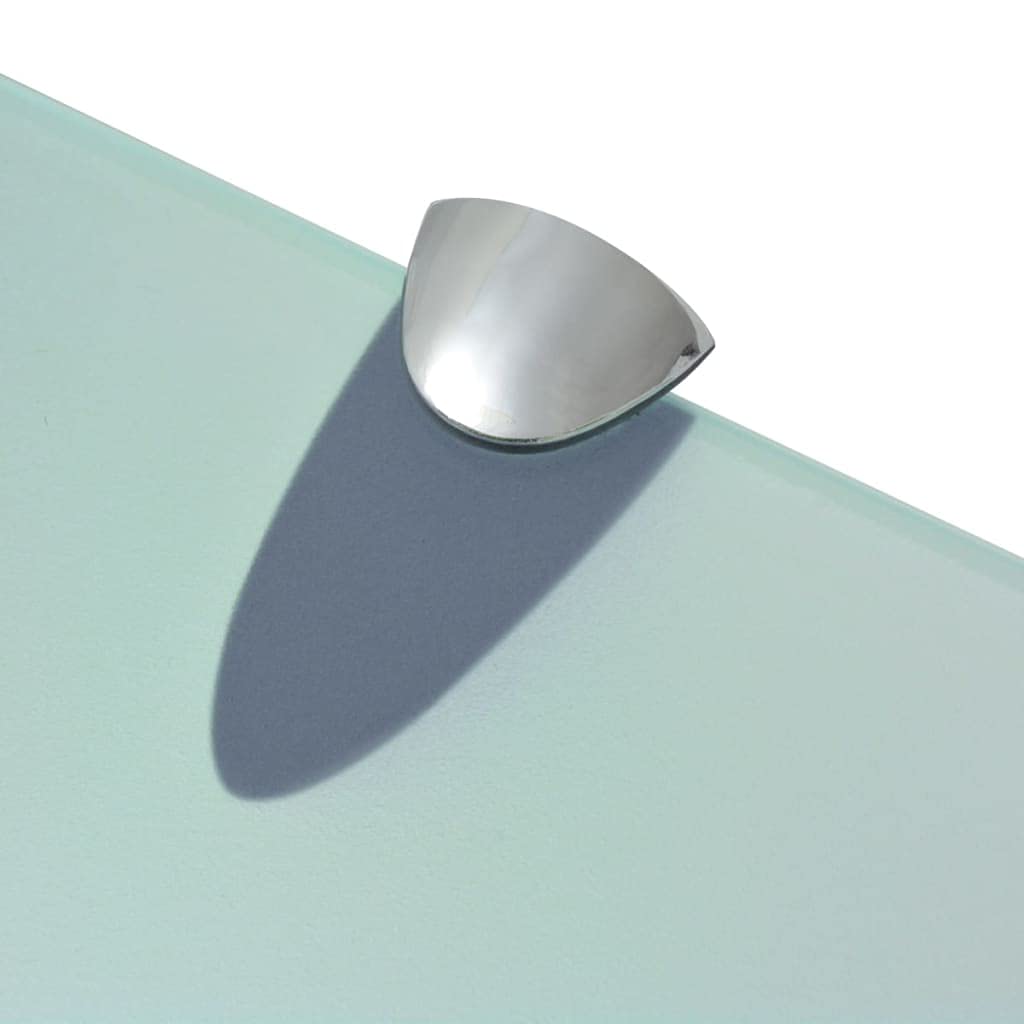 Juego de 2 estantes flotantes de cristal 100 x 20 cm, estantes de pared de 8 mm, cristal de seguridad templado, soporte de aleación de zinc, estante de cristal para baño, salón, dormitorio
