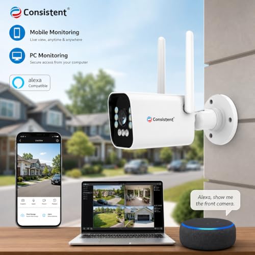 Image of Consistent 4G CCTV Outdoor Bullet Camera | STQC Certified | IP66 All Time Color | Night Vision Human Detection | Supports Upto 256GB Memory Card| Cloud Storage CCTV Camera.