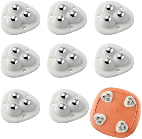 Appliance Sliders for Kitchen Appliances, 4 Pack Self Adhesive Mini Universal Caster Wheels, Countertop Small Appliance Rollers Suitable for Coffee Maker, Air Fryer, Small Furniture (small size, 4)