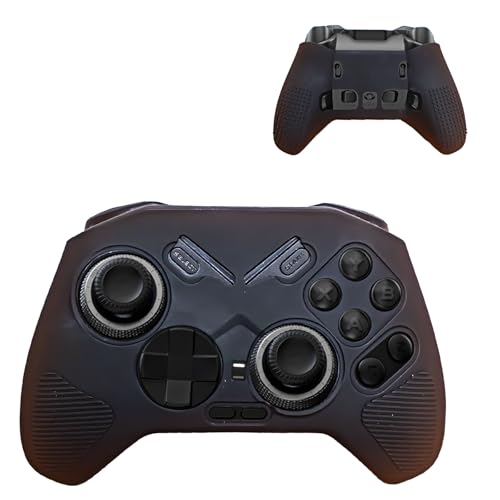 NOUKAJU Case for FLYDIGI Vader 4 Pro, Silicone Protective Cover,Drop-Proof,Scratch-Proof,Shock-Proof,Dust-Proof,Protective Case for FLYDIGI Vader 4 Pro PC Controller(Black)