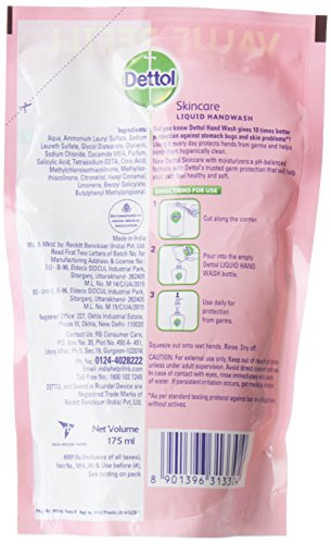 Image of Dettol Skincare pH Balanced Liquid Handwash Refill Pouch - 175 ml