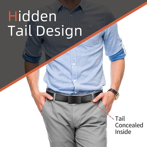 Zitahli Ratchet Belts for Men,Adjustable for Gift mens belt Leather For Dress and Casual Trim to Fit,Men's Accessories3