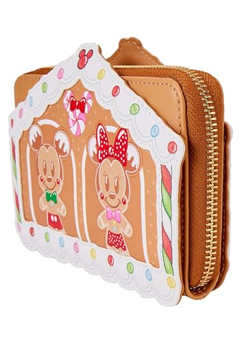 Loungefly Disney Mickey & Friends Gingerbread House Zip Around Wallet2