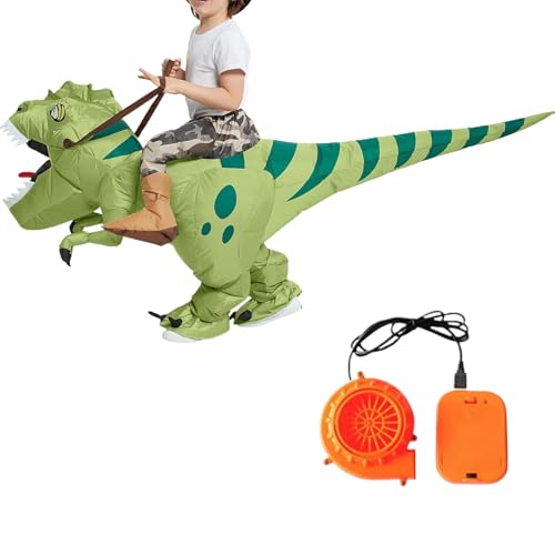Disfraz Inflable de Dinosaurio | Traje Inflable De Dinosaurio,Disfraz Montable Unisex E Infantil Para Halloween Fiesta Temática Cosplay Y Eventos
