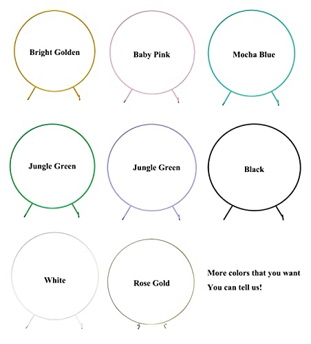 Langxun Large Size 7.2Ft Metal Round Balloon Arch Kit Decoration, For Birthday Party Decoration, Wedding Decoration, Graduation Decorations And Baby Shower Photo Background Decoration (Pink) #TOP5