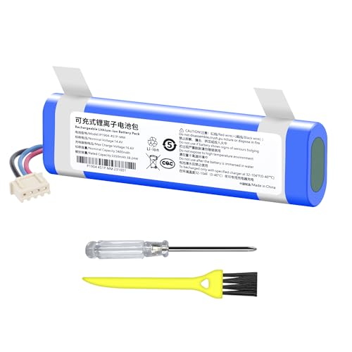 TZRONG 3400mAh Replacement Battery for Ecovacs Deebot N8 N8+ N8 Pro, Deebot T5 Neo Fun Plus, Deebot Ozmo 900 905 920 930 937, Deebot DJ35 DJ36 DG36 DG70 DV35 DX33 DX35 DX55 DN55 DN56 Vacuum Cleaner