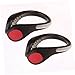 ifundom 2pcs LED Shoe Clip Lights Waterproof Night Running Safety Gear for Runners Joggers and Walkers High Visibility Red LED Adjustable Clip