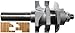 Magnate 9007B One Piece Stile and Rail Router Bit - Concave Profile; 1-1/8" Cutting Height