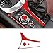 Toiumops Car Interior Mouldings for Mazda MX-5 ND Miata 2016-2022 MX5, Car Handbrake Panel Frame Central Media Button Cover Sticker