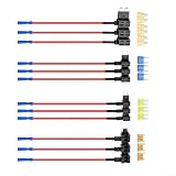 Kit di 12 fusibili a circuito per ATM, APM per micro2, adattatore splitter a basso profilo con 12 fusibili per auto, camion, SUV, moto, Dash Cam con luce LED