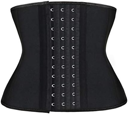 Atbuty Short Torso Waist Trainers Cincher Corset Underbust Body Shaper Latex Sport Girdle