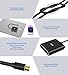 Mini DisplayPort to Dual HDMI Adapter 4K@60Hz, MDP 1.2 to 2 HDMI Splitter, Dual hdmi Output, Supports Extended Mode and Mirror Mode, Compatible with Laptops, PCs, Monitors, Projectors, for Windows